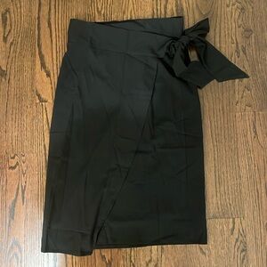 Black wrap skirt